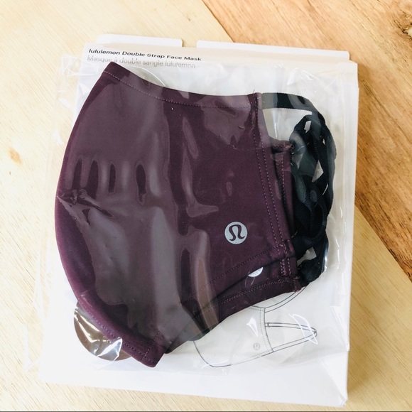 lululemon athletica Accessories - Lululemon double strap face mask maroon